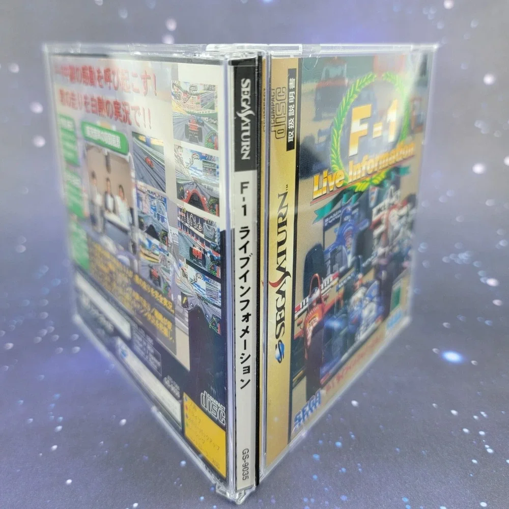 F-1 Live Information (Sega Saturn) JAPANESE Video Game w/ Manual 0590